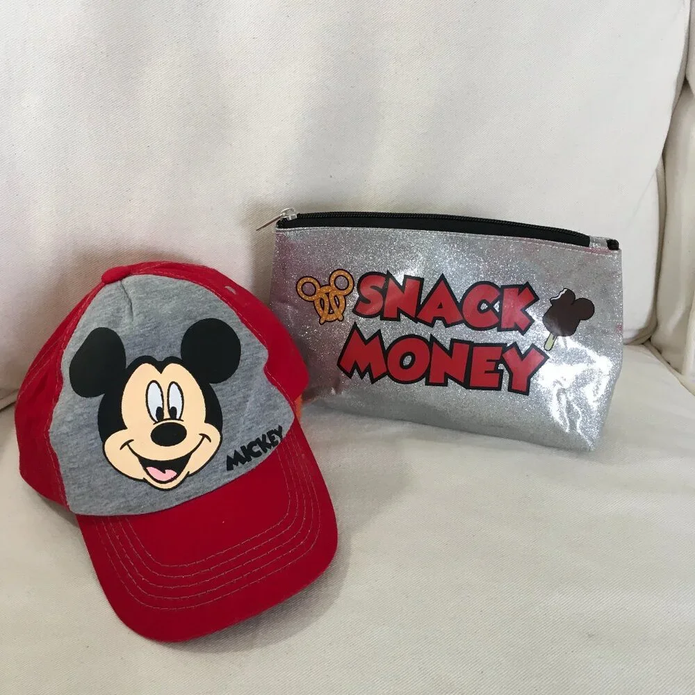 Mickey Mouse Toddler Cap & Disney Park Snack Pouch